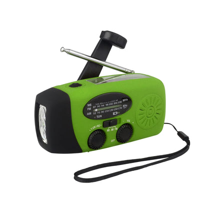 Hand Crank Solar Weather Radio 1200Mah AM/FM/NOAA Emergency Weather Radio Portable Power Bank with Solar Charging Battery Operat