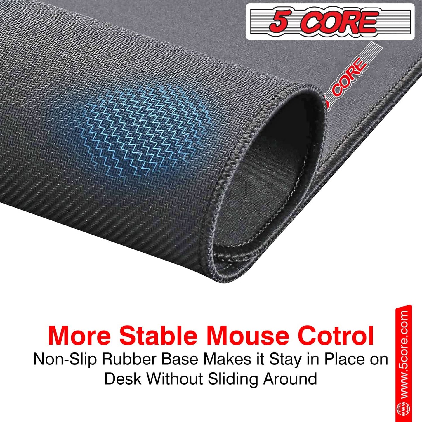 5Core Gaming Mouse Pad 3X3 Desk Mouse Mat W Rubber Base Mousepad Pair